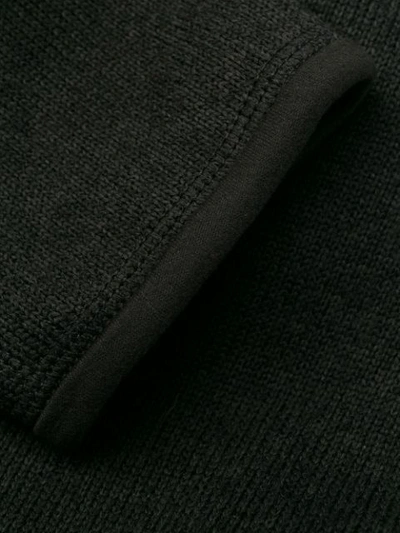 Patagonia Textured Knit Black Zip-through Sweater In Black