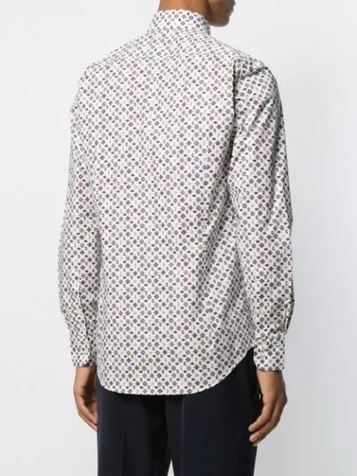 Shop Etro Long Sleeved Shirt In White