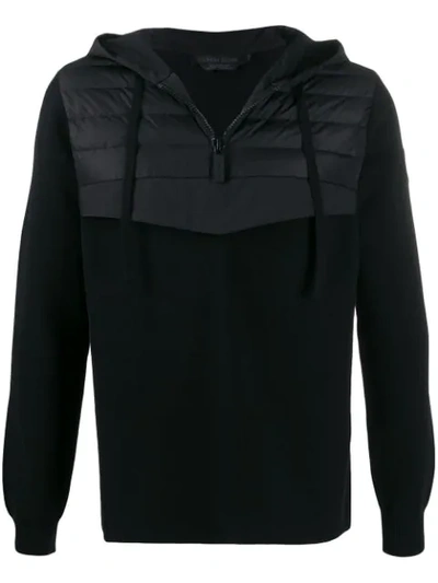 Shop Canada Goose Hybridge Knit Anorak In Black