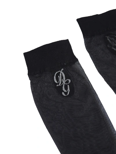 Shop Dolce & Gabbana Sock With Logo In Nero