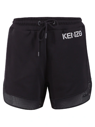 Shop Kenzo Branded Shorts In Black