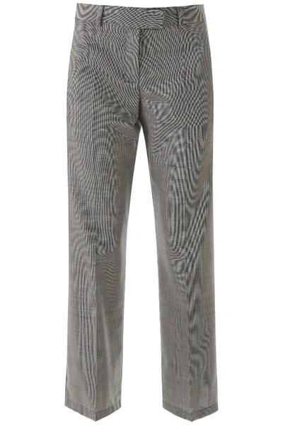 Shop Apc Cece Trousers In Anthracite (grey)