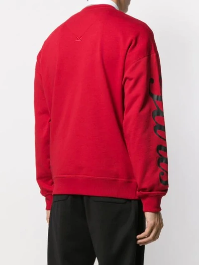 Shop Kenzo Embroidered Tiger Jumper In Red