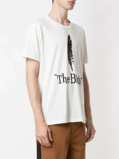 Shop À La Garçonne X Hering 'birds' Oversized-t-shirt In White