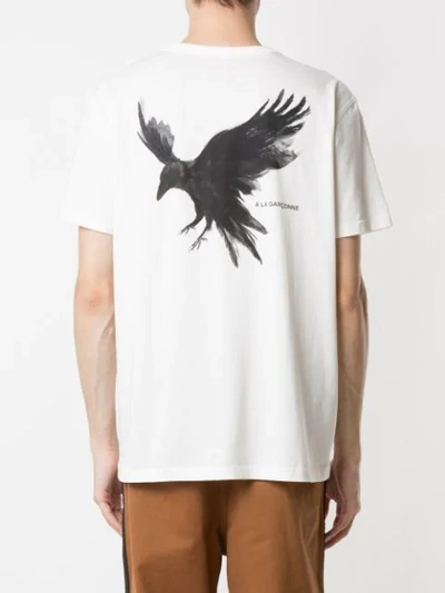 Shop À La Garçonne X Hering 'birds' Oversized-t-shirt In White