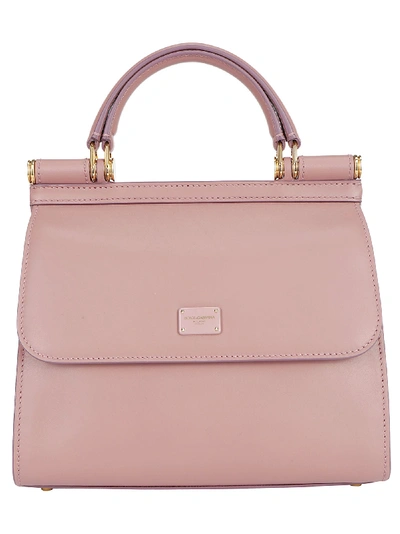 Shop Dolce & Gabbana Handbag In Rosa Polvere