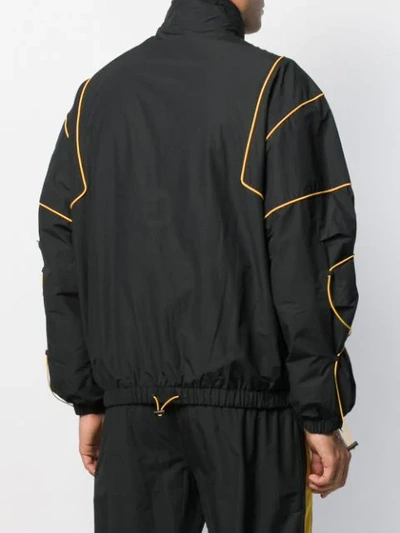Shop Ader Error Contrast Piped Seam Jacket In Black