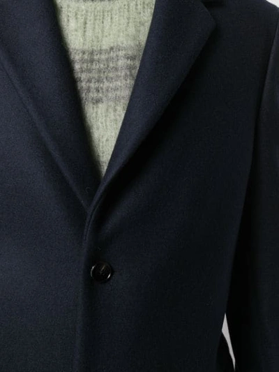 Shop Jil Sander Single Breasted Coat In Blue