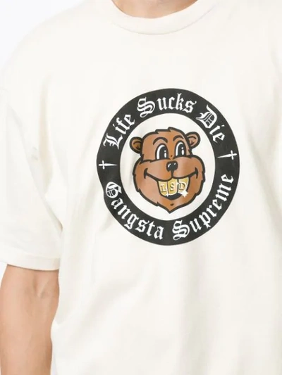 Shop Supreme 'life S*cks' T-shirt In Brown