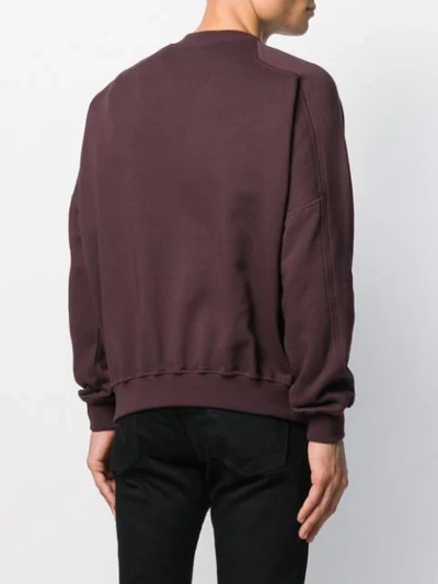 Shop Buscemi Long Sleeve Sweatshirt In Red