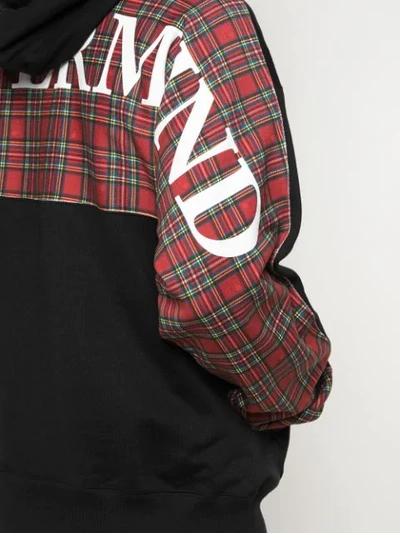 Shop Mastermind Japan Mastermind Sweatshirt (mw19s03-sw057-006) Black Tartan Check