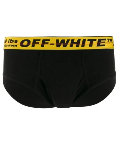 Shop Off-white Industrial Waistband Boxer Briefs In Black