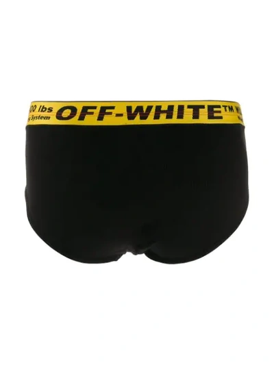 Shop Off-white Industrial Waistband Boxer Briefs In Black