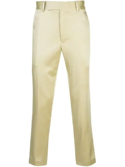 Shop Haider Ackermann Regular Fit Tailored Trousers In Yellow