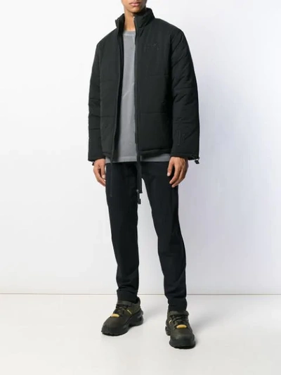 ELONGATED-ZIP PADDED JACKET