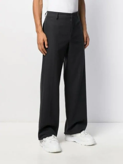 Shop Lanvin Wide-leg Trousers In Blue