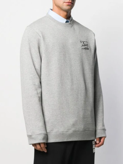 Shop Raf Simons Nomophobia Relaxed-fit Sweatshirt In Grey