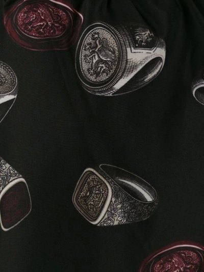 Shop Dolce & Gabbana Short Ring-print Swimming Shorts In Black
