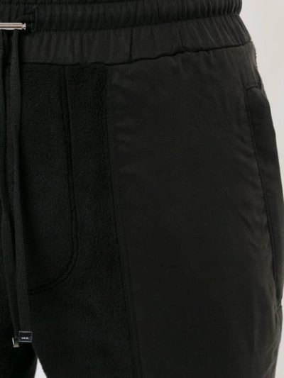 Shop Amiri Drawstring Waist Straight-leg Trousers In Black