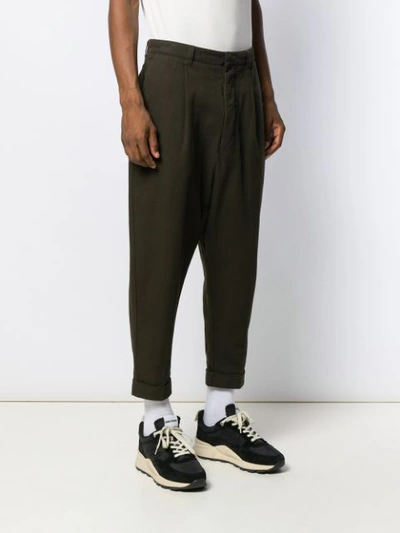 Shop Ami Alexandre Mattiussi Oversize Carrot Fit Chinos In Brown