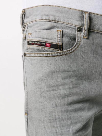 Shop Diesel 'theppar' Skinny-jeans In Grey