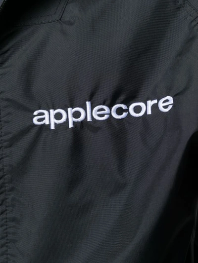 Shop Applecore Logo Embroidered Active Jacket In Black