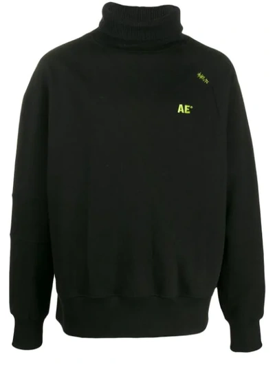 Shop Ader Error Monogram Logo Embroidered Sweatshirt In Black