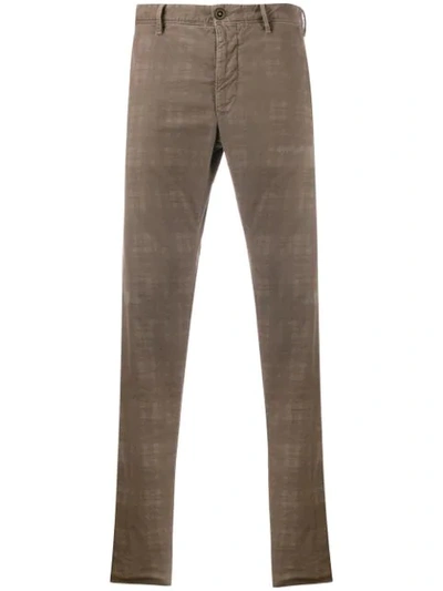 CHECK SLIM FIT TROUSERS