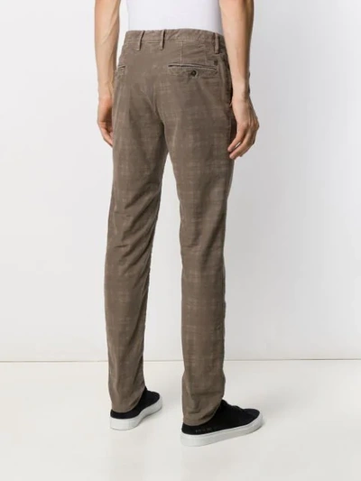 CHECK SLIM FIT TROUSERS