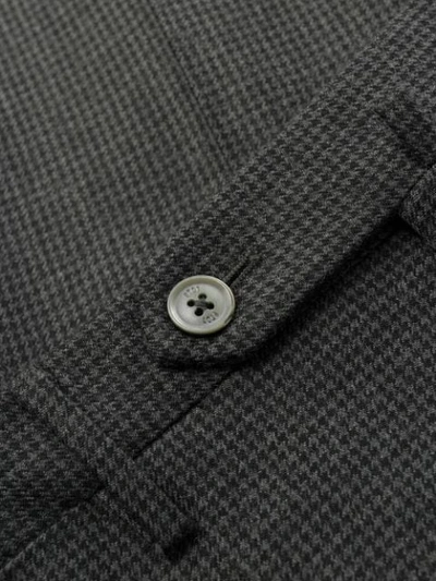 Pt01 Plaid Print Trousers In Grey