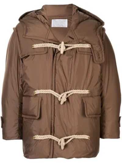Shop Kolor Padded Duffle Coat In Brown