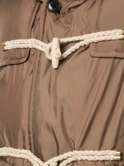 Shop Kolor Padded Duffle Coat In Brown