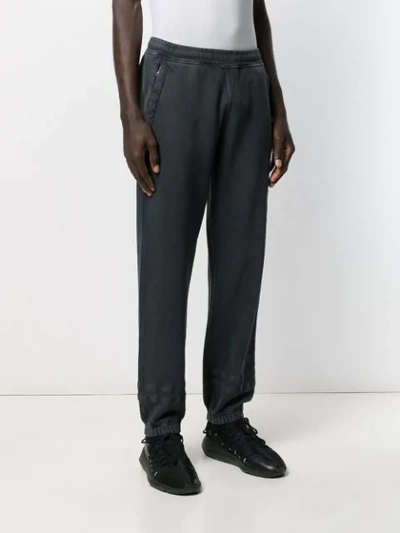 Shop Stone Island Elasticated Waist Trousers In Blue