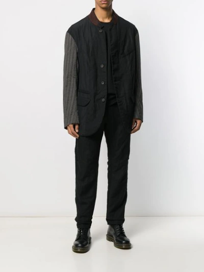 Shop Ziggy Chen Graphic Long-sleeve Top  In  Black