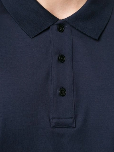 Shop Ck Calvin Klein Short Sleeve Polo Shirt In Blue