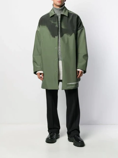 Shop Undercover A Clockwork Orange-print Coat In Green