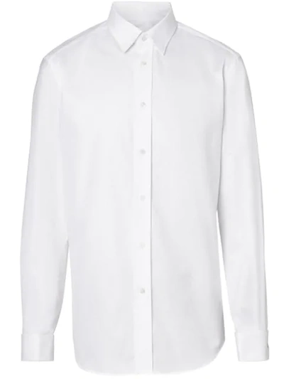 Shop Burberry Oxford Shirt In White