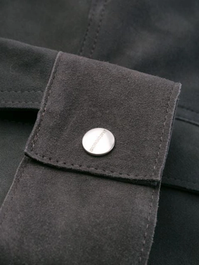 Shop Giorgio Brato Zipped Bomber Jacket In Grey