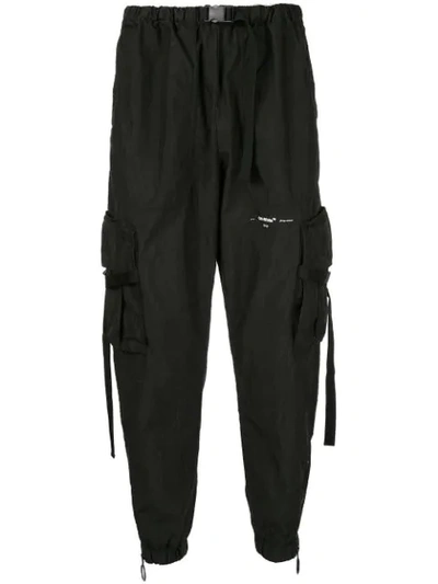 Shop Off-white Drop-crotch Trousers - Black