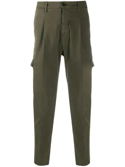 Shop Al Duca D'aosta Cargo Twill Trousers In Green