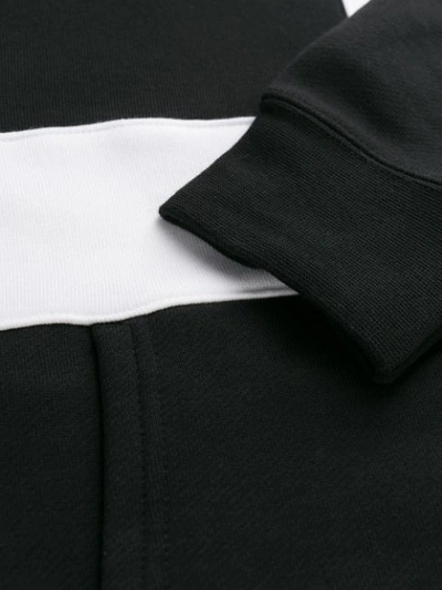 Shop Adidas Originals Colour-block Print Hoodie In White
