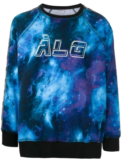 Shop Àlg Galaxy Sweatshirt  + Hering In Blue