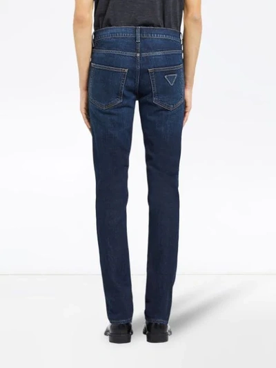 Shop Prada Jeans Mit Geradem Bein In Blue