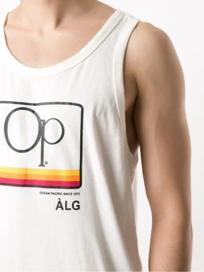 Shop Àlg Printed Sunrise + Op Tank In White