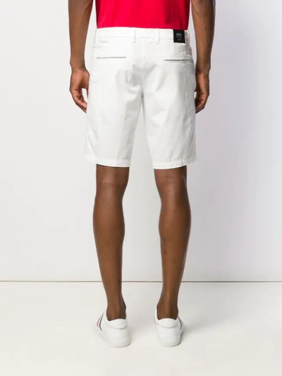 Shop Hugo Boss Bermuda Shorts In White