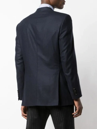 Shop Brioni Classic Single-breasted Blazer In Blue