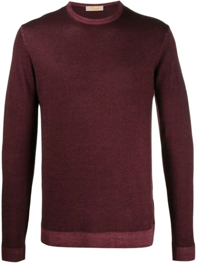 Shop Entre Amis Knitted Jumper In Purple