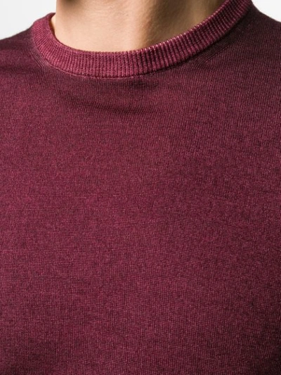 Shop Entre Amis Knitted Jumper In Purple