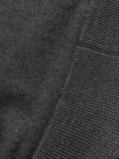 Shop Tagliatore Waistcoat Cardigan In Grey