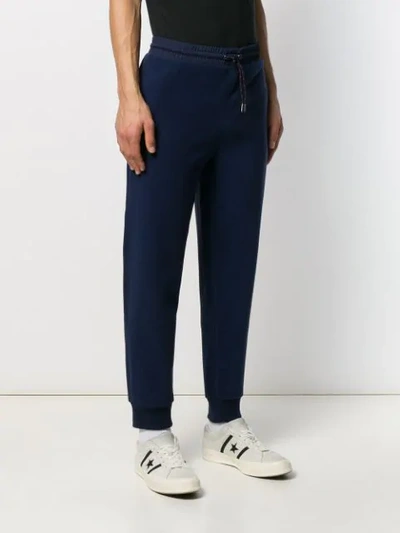 Shop Polo Ralph Lauren Drawstring Waist Trousers In Blue